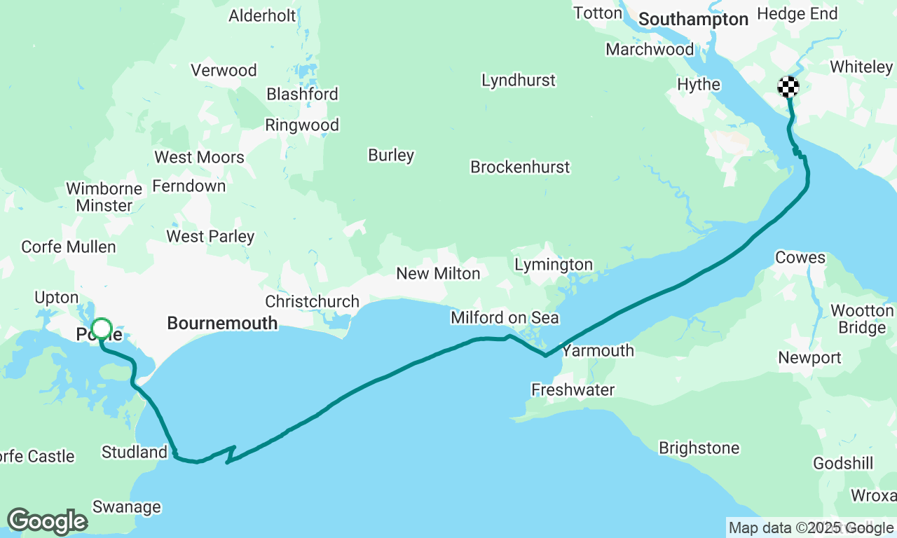 Poole to Hamble