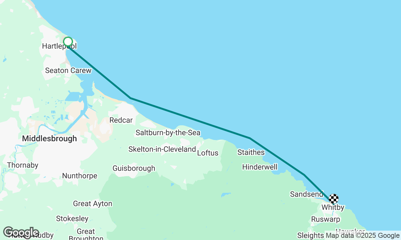 Hartlepool to Whitby 