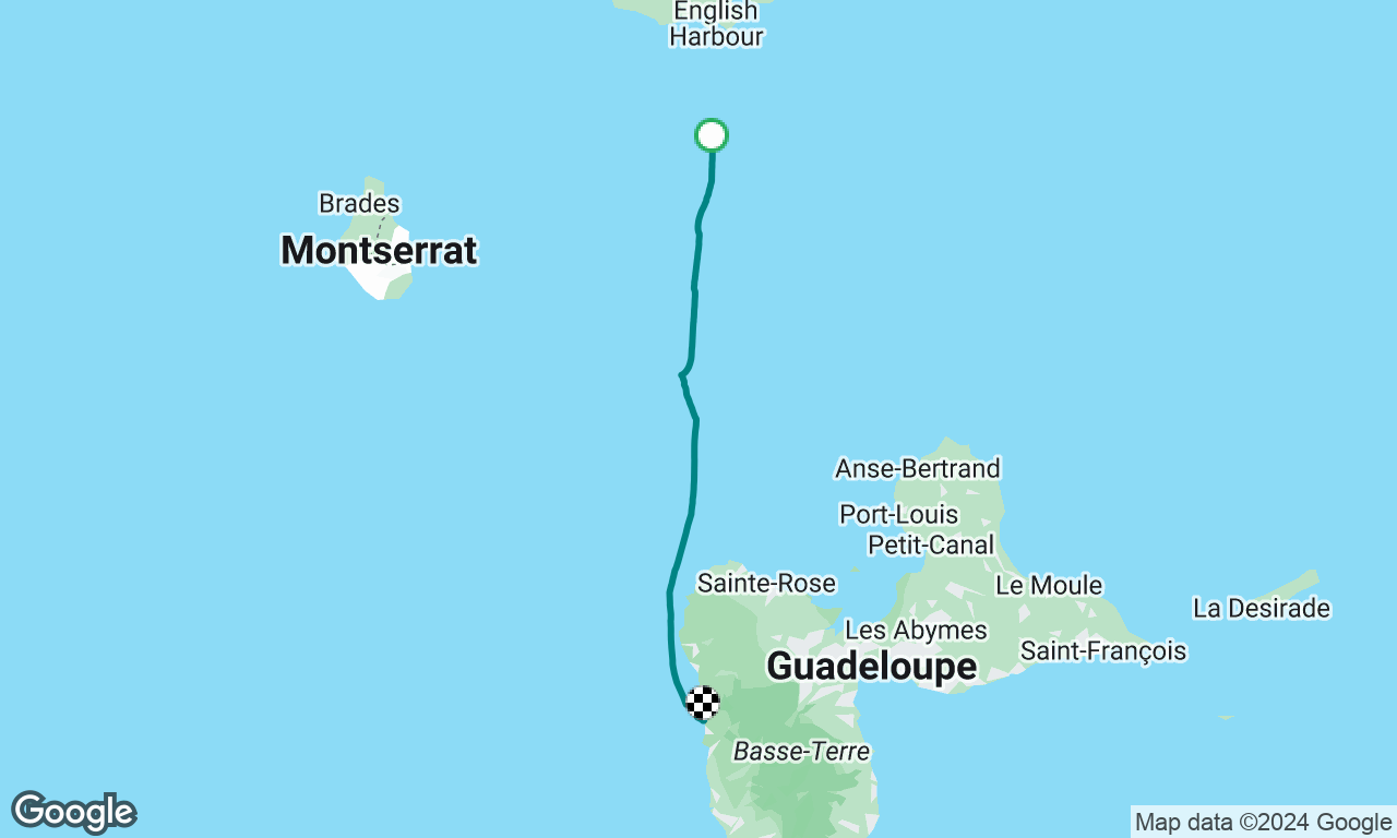 Antigua to Guadeloupe delivery