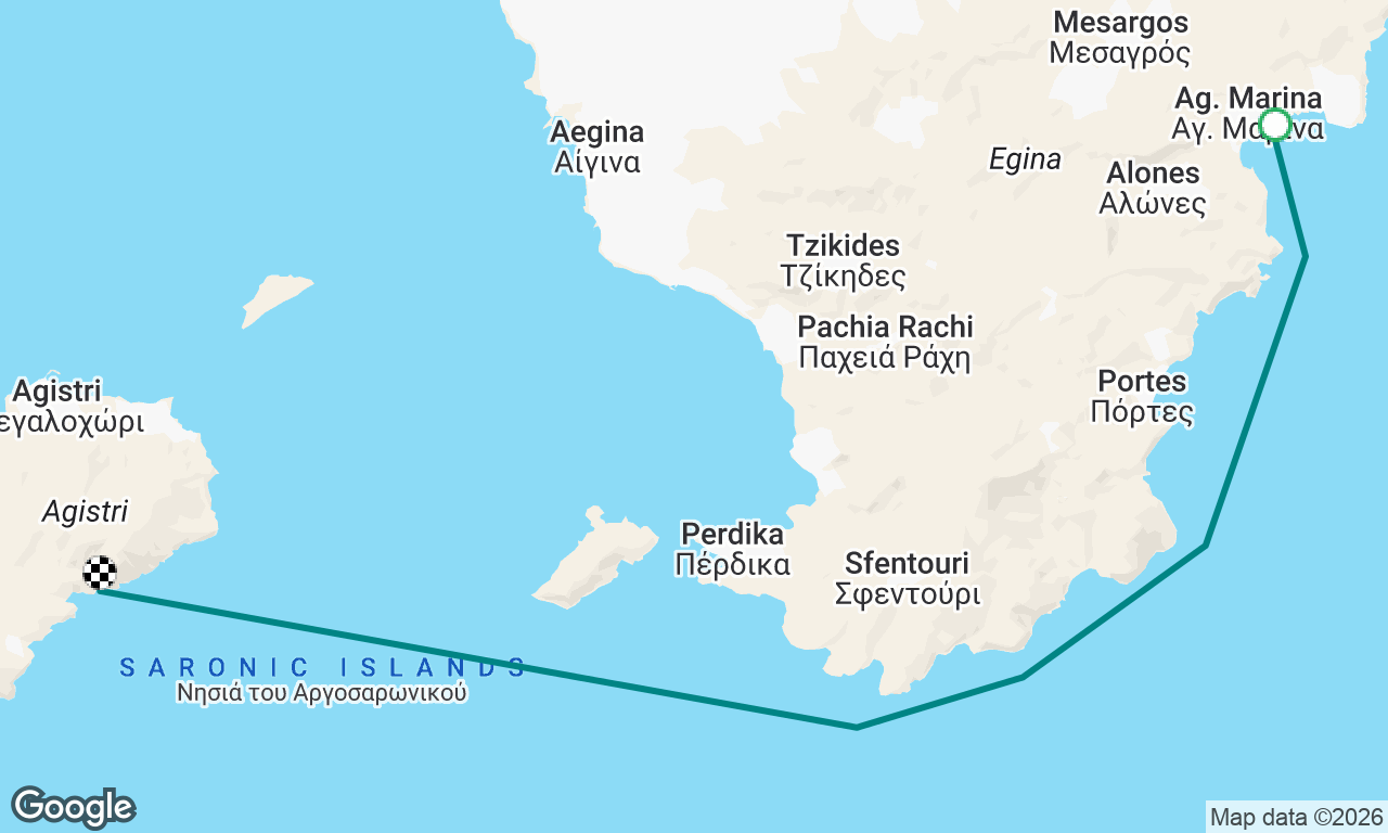 Agia Marina to Limenaria