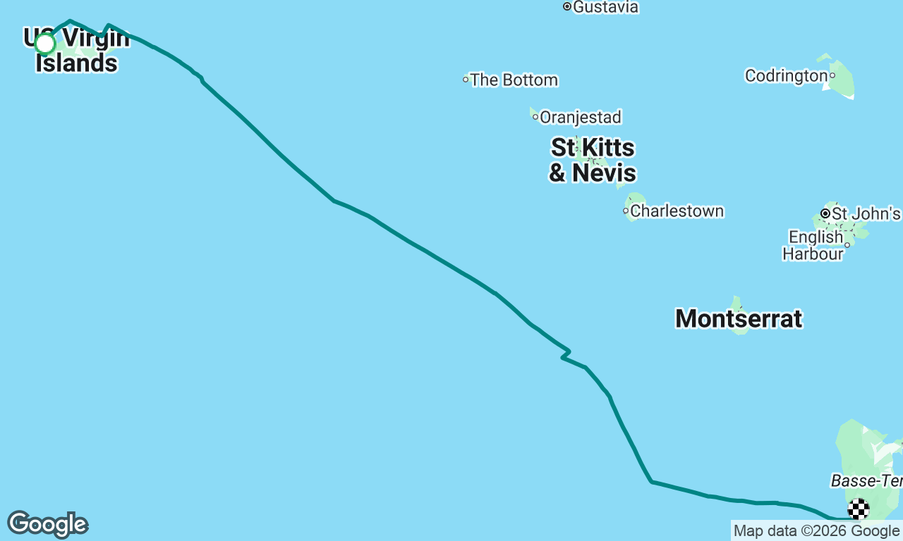 St. Croix to Guadeloupe… the final Easting