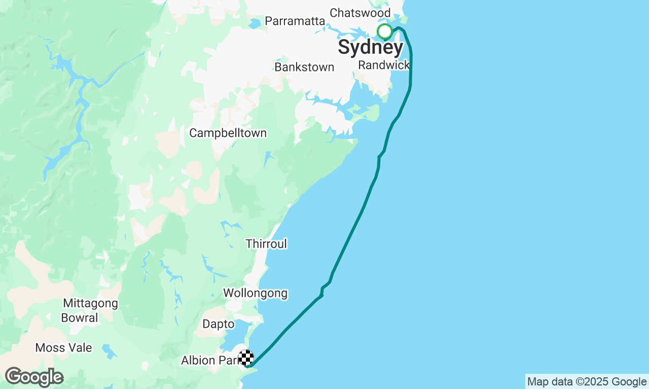 CYCA to Shellcove marina 