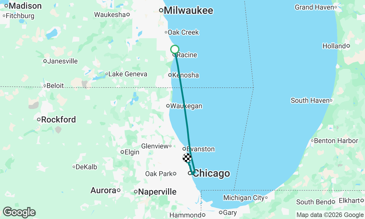 Racine, WI to Chicago