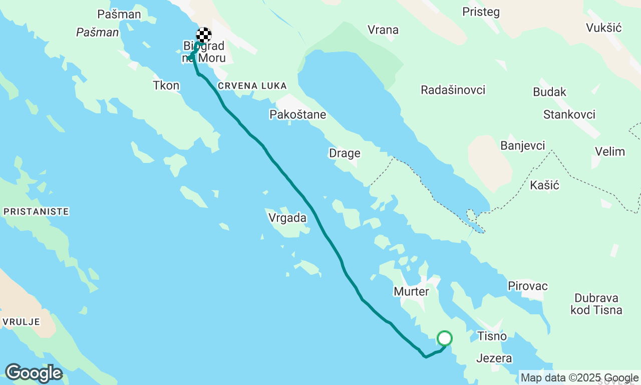 Uvala Kosirina to Marina Kornati