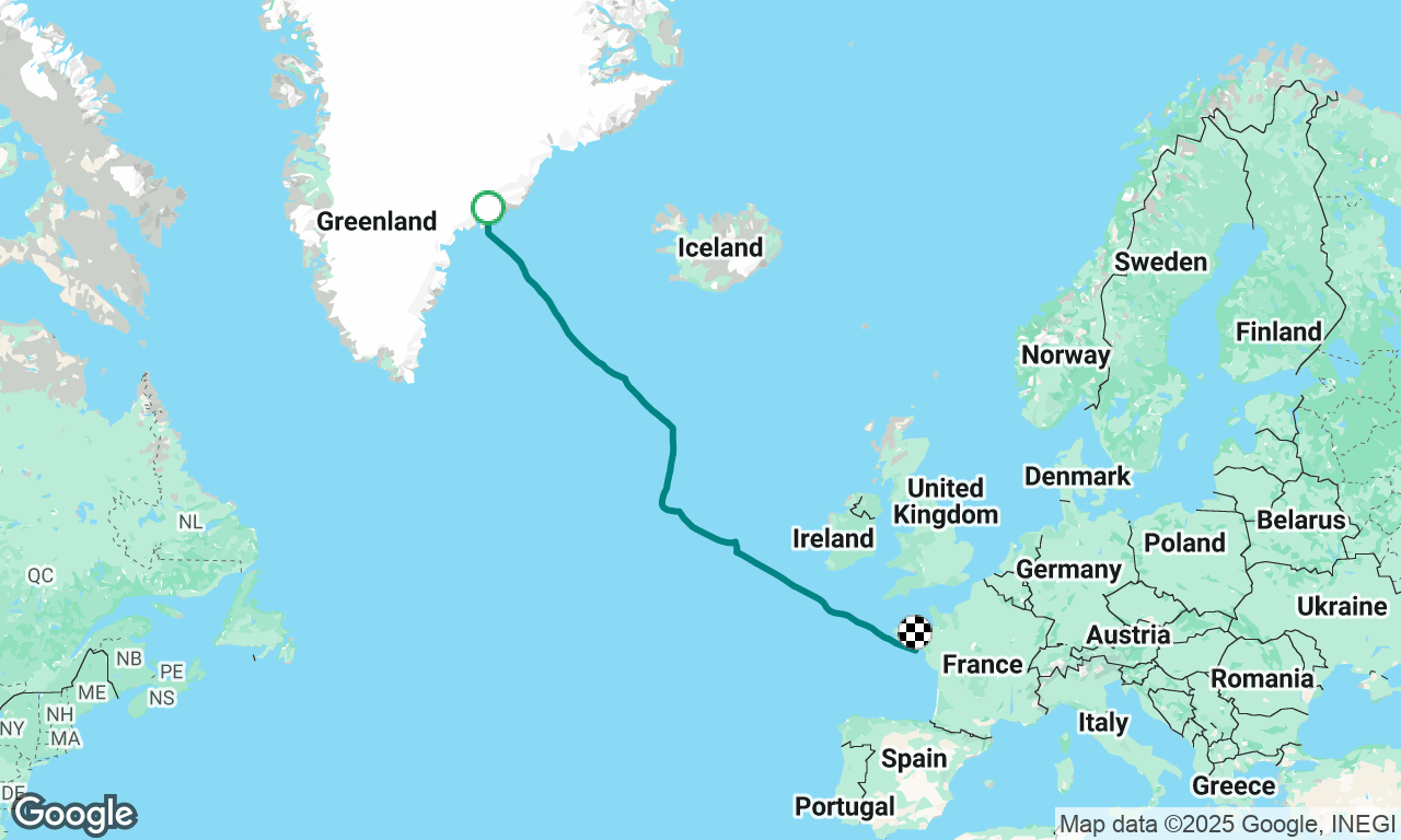 Convoyage Kulusuk Groenland à La Trinité France