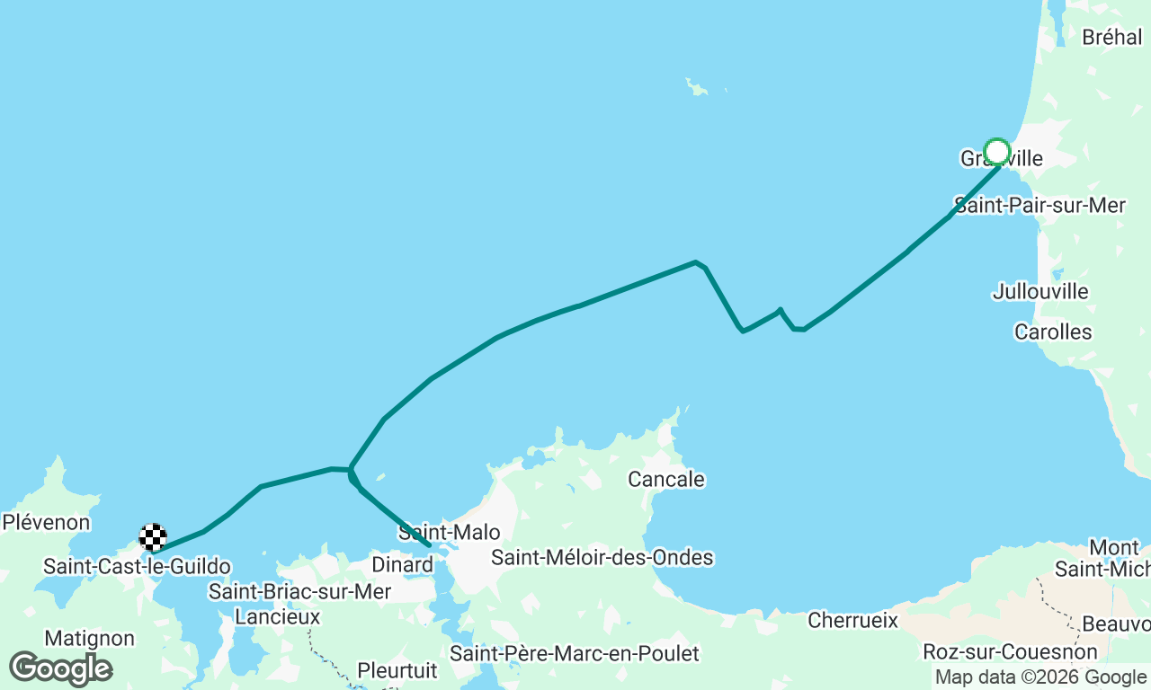 Granville to St Cast via St Malo