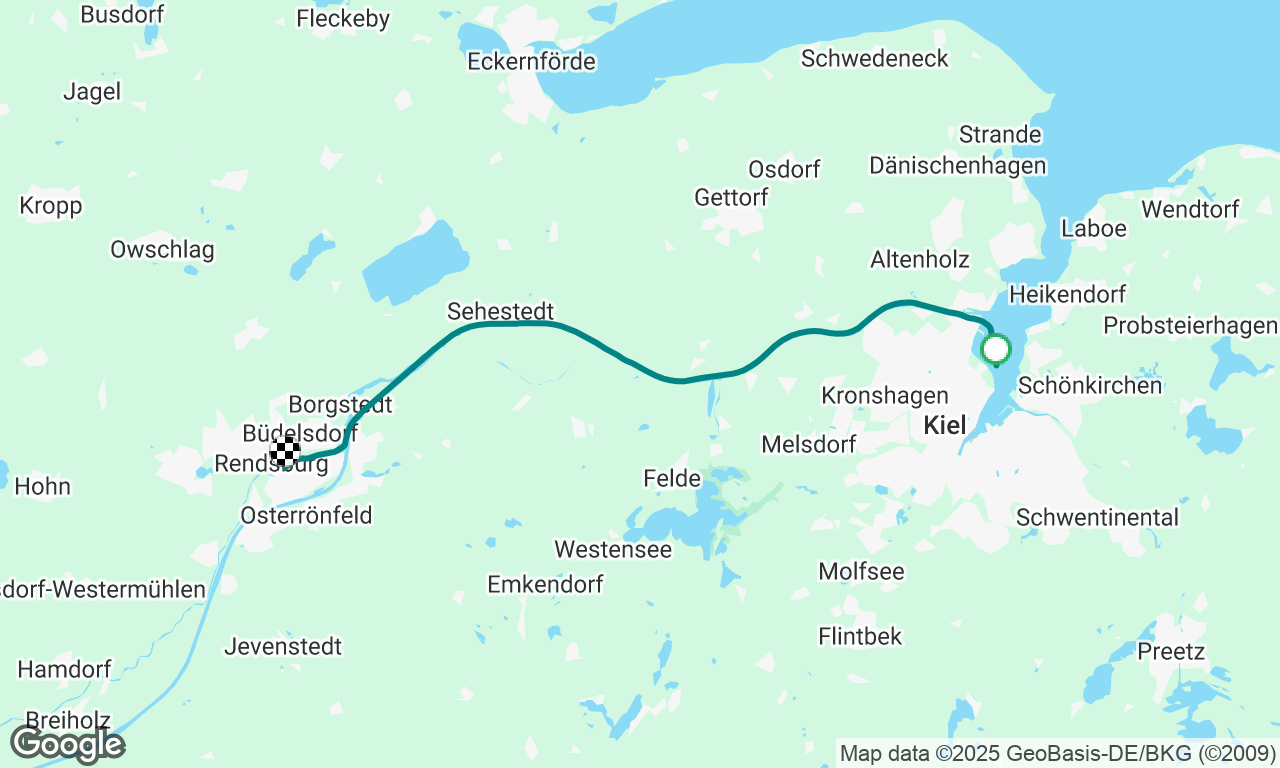 Kiel City til Rendsburg 