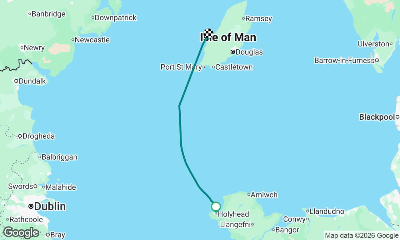 Holyhead to Peel