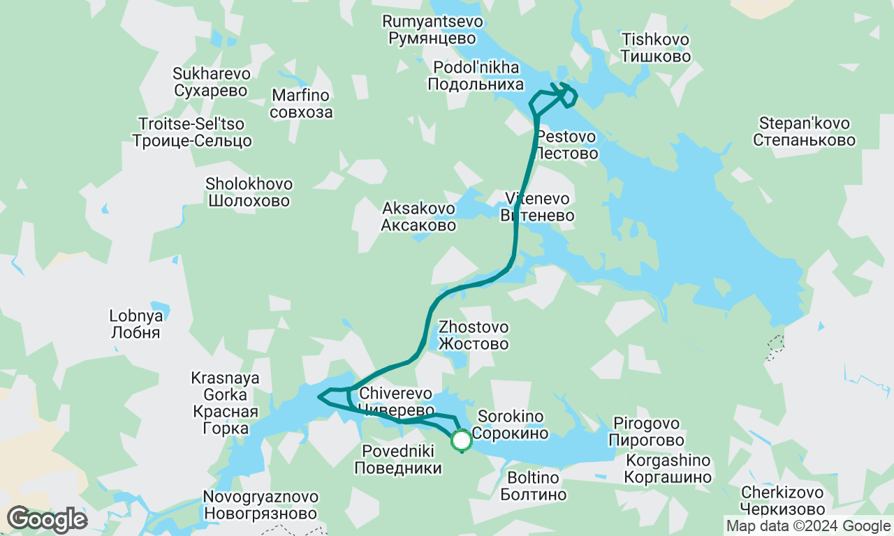 Moscow weekend sailing