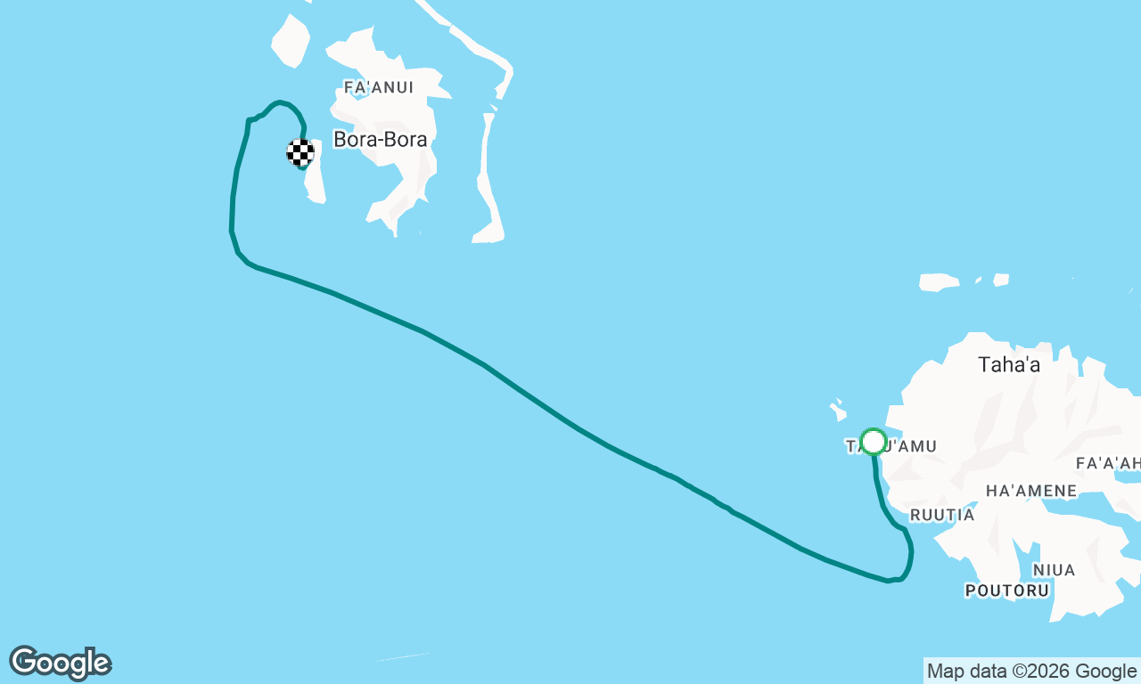 Baie Tapuamu to Bora Bora Toopua