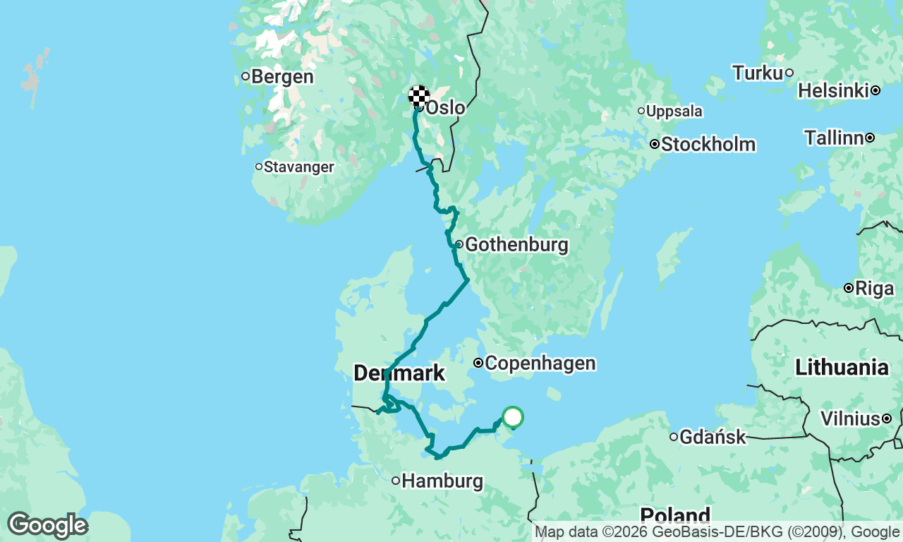 from Sassnitz to Oslo