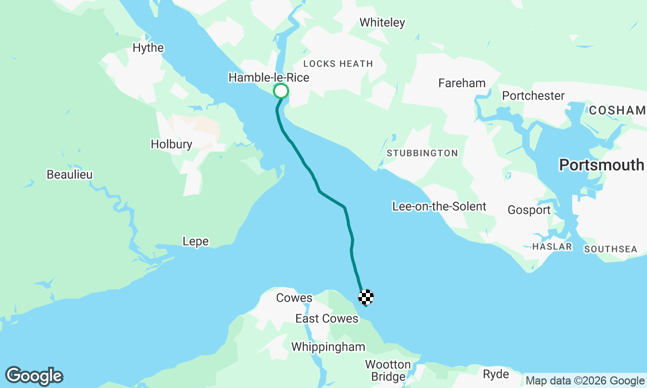 Hamble to Osborne Bay