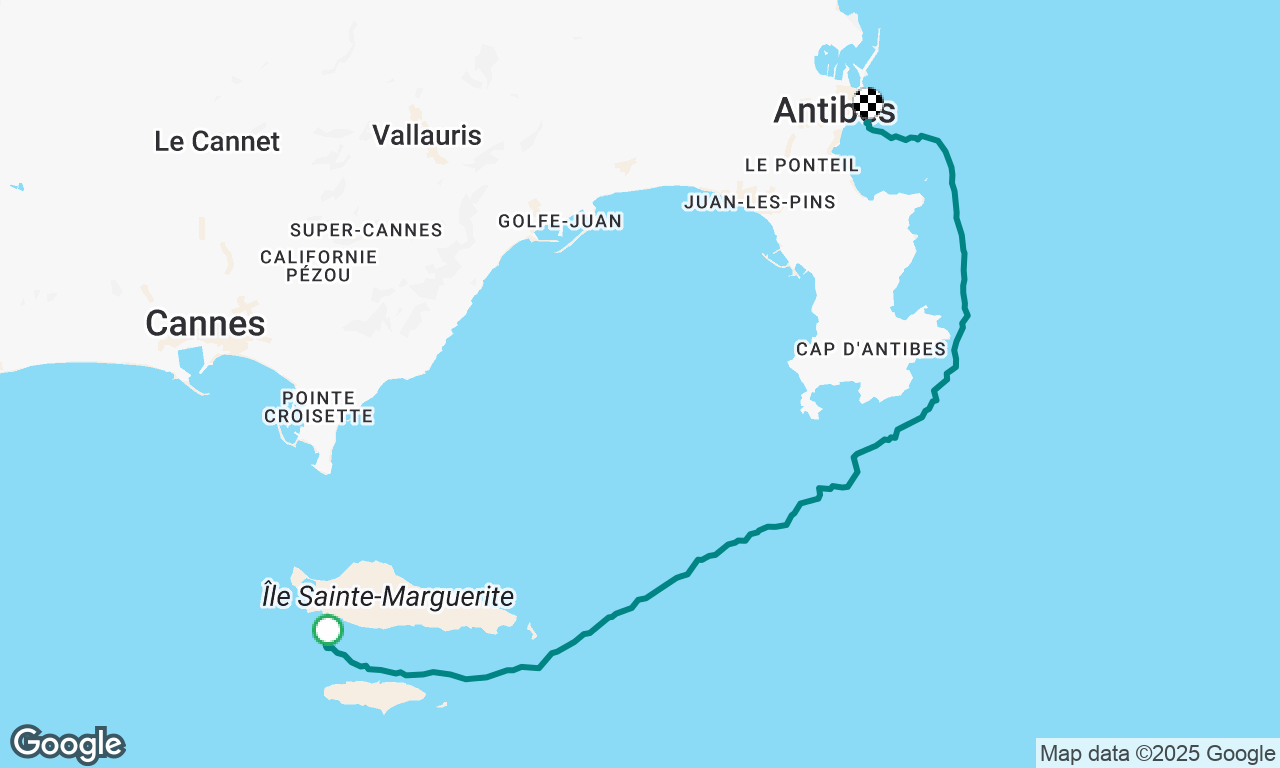 St Maguerite (Cannes) to Antibes on Forban 5