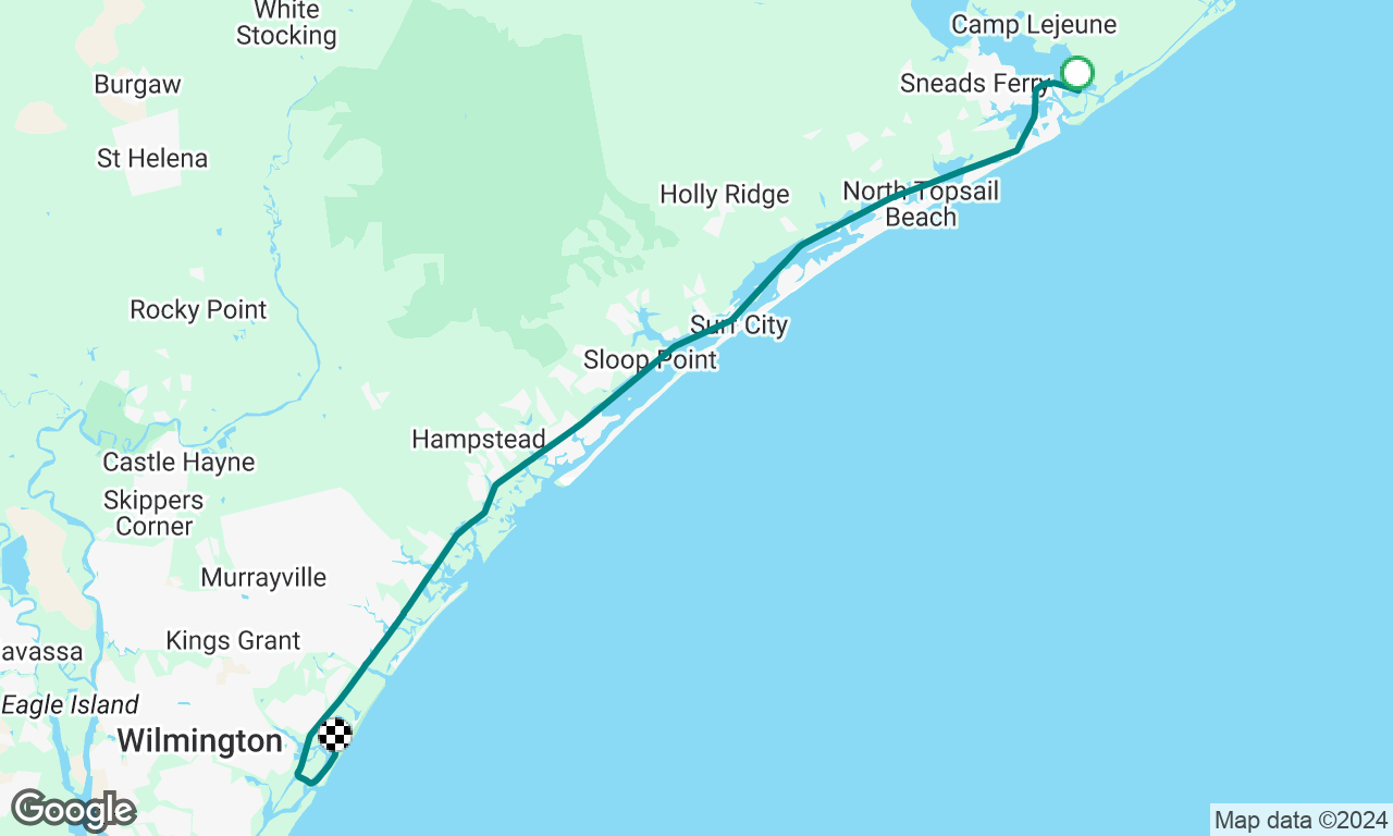 Mile Hammock Bay to Wrightsville Beach