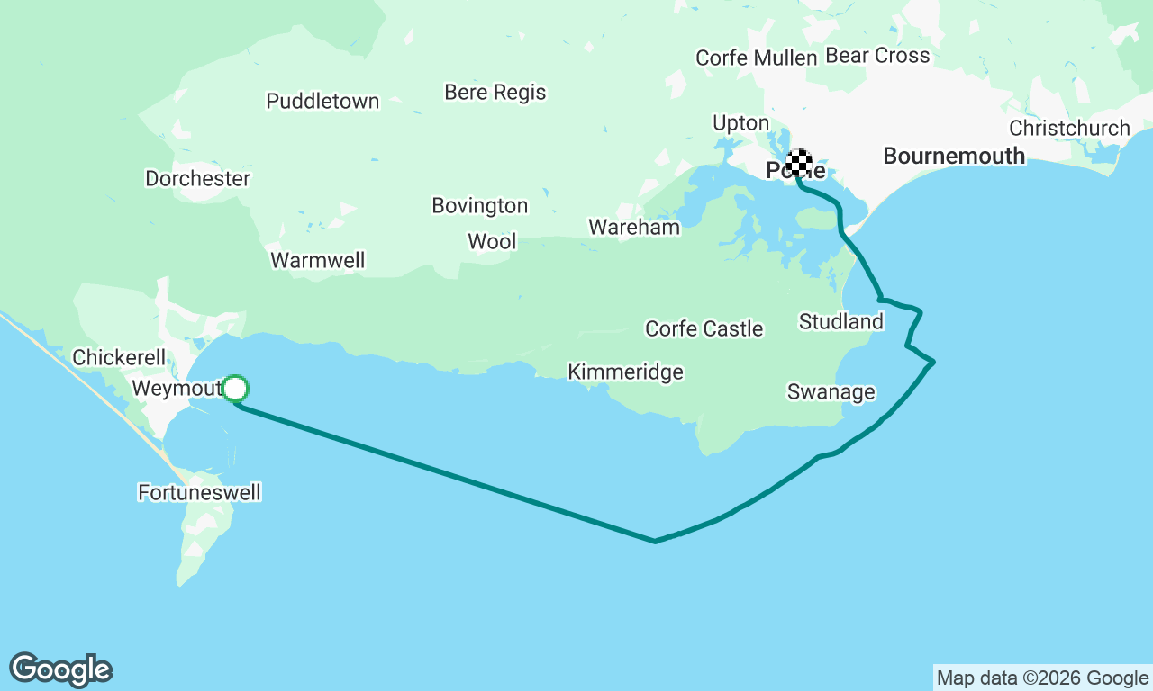 Weymouth - Poole (final stretch home)