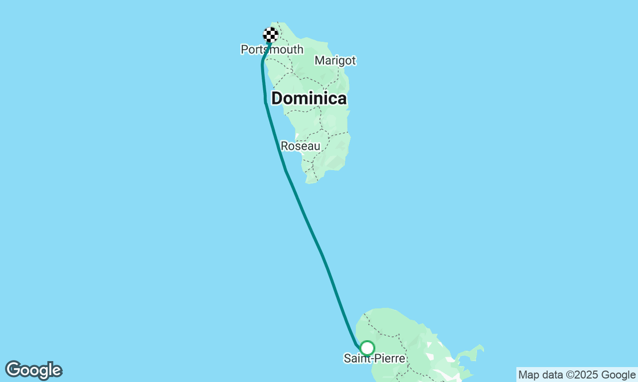 Saint-Pierre (Martinique) to Portsmouth (Dominica)