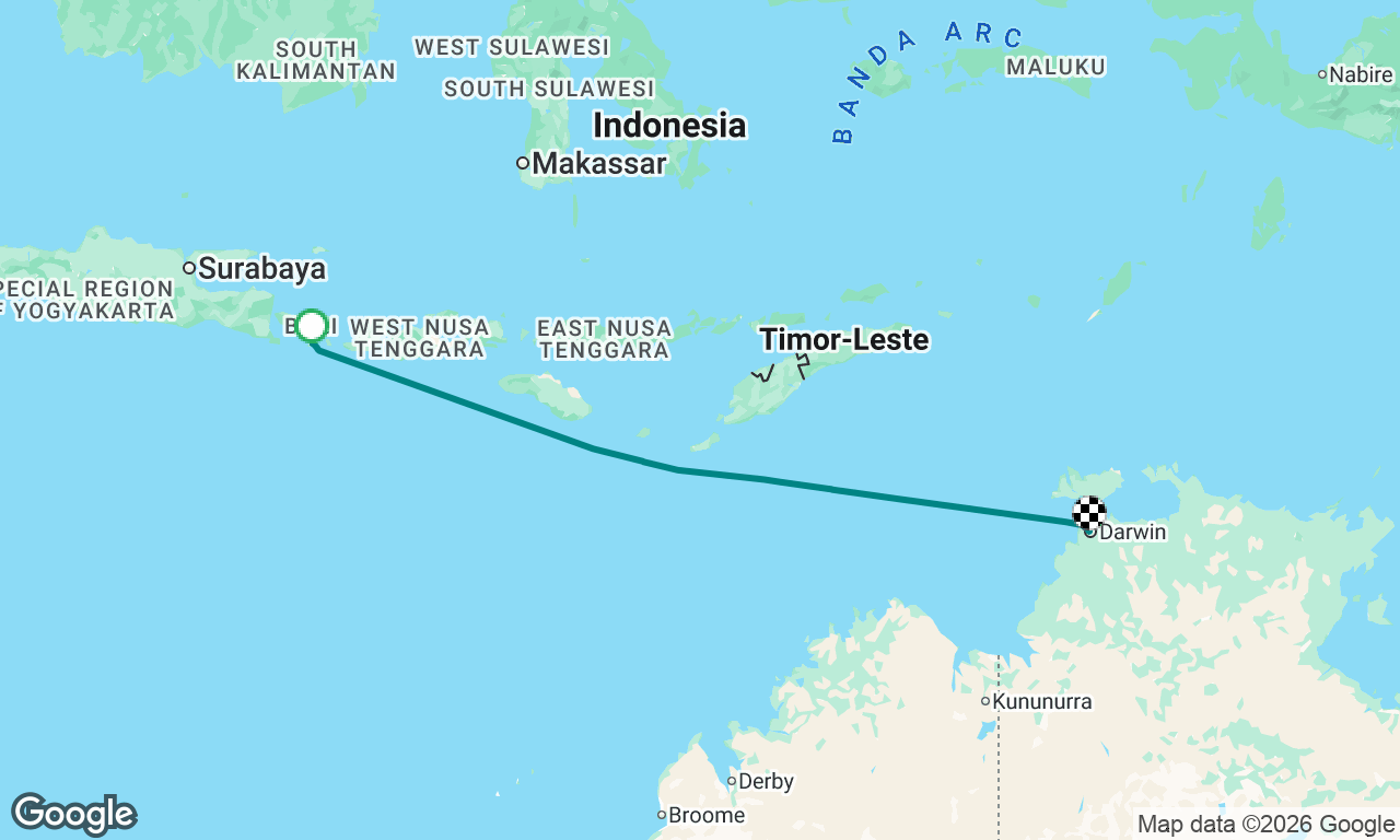 Benoa to Darwin