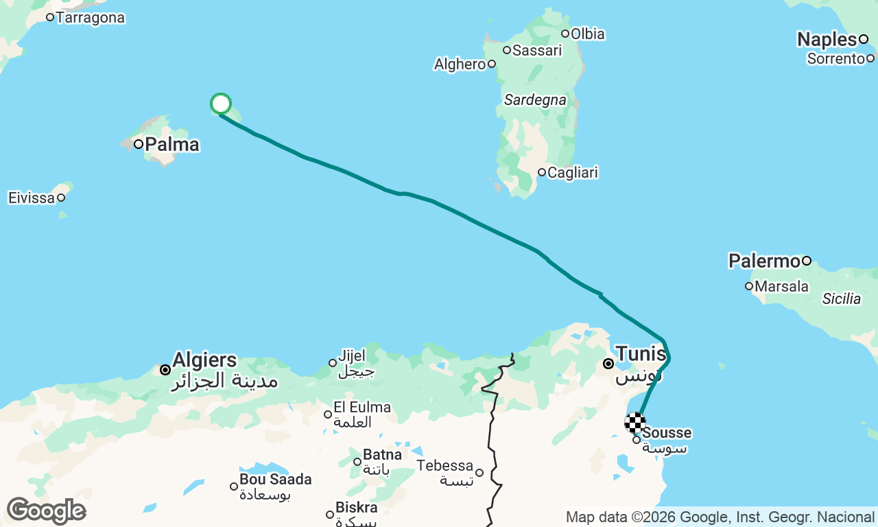 Voyage map