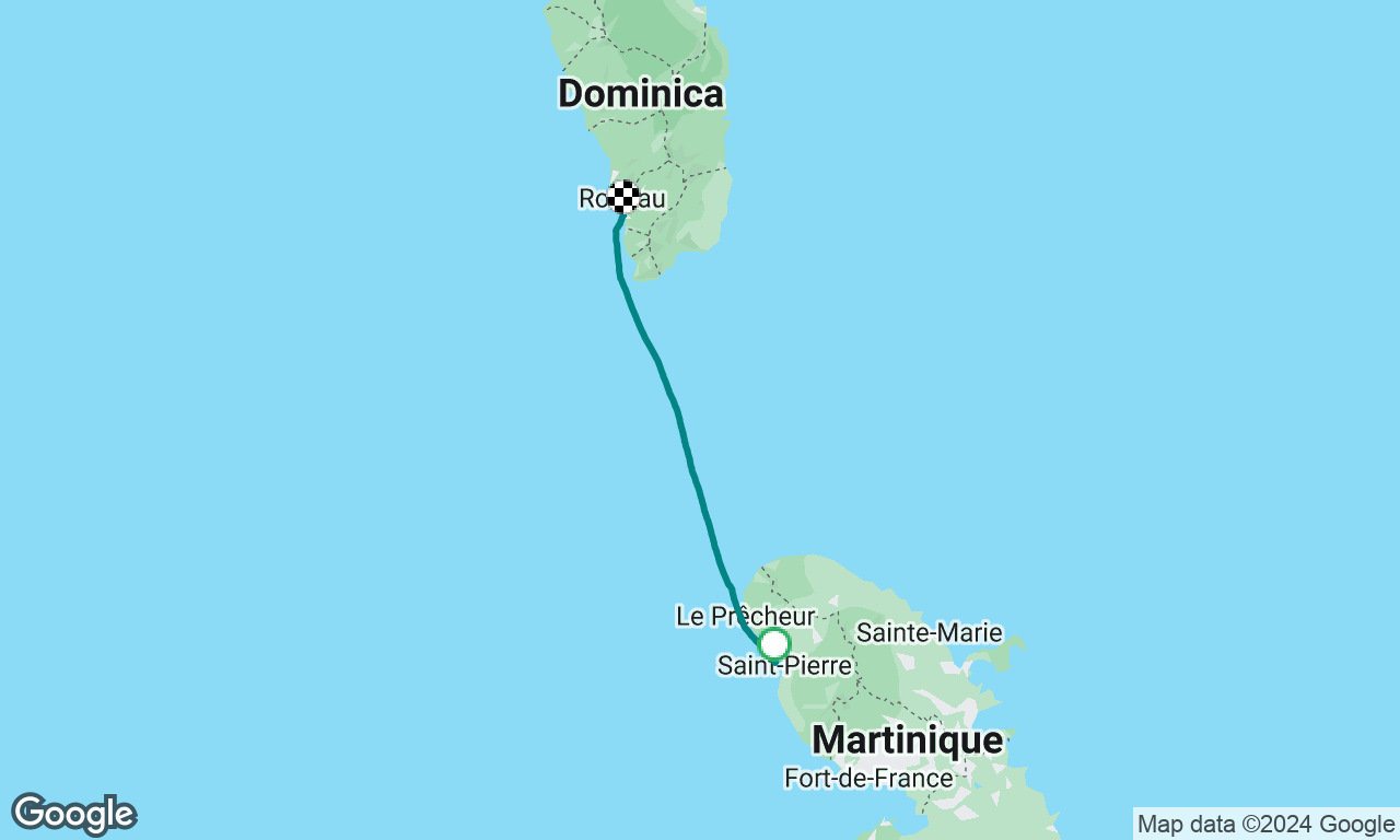 Martinique to Dominica