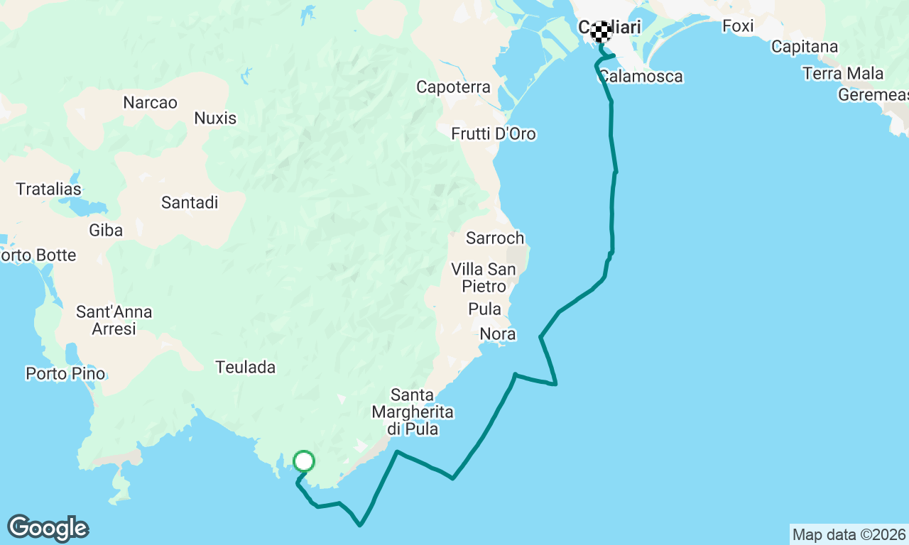 Perda Longa => Cagliari