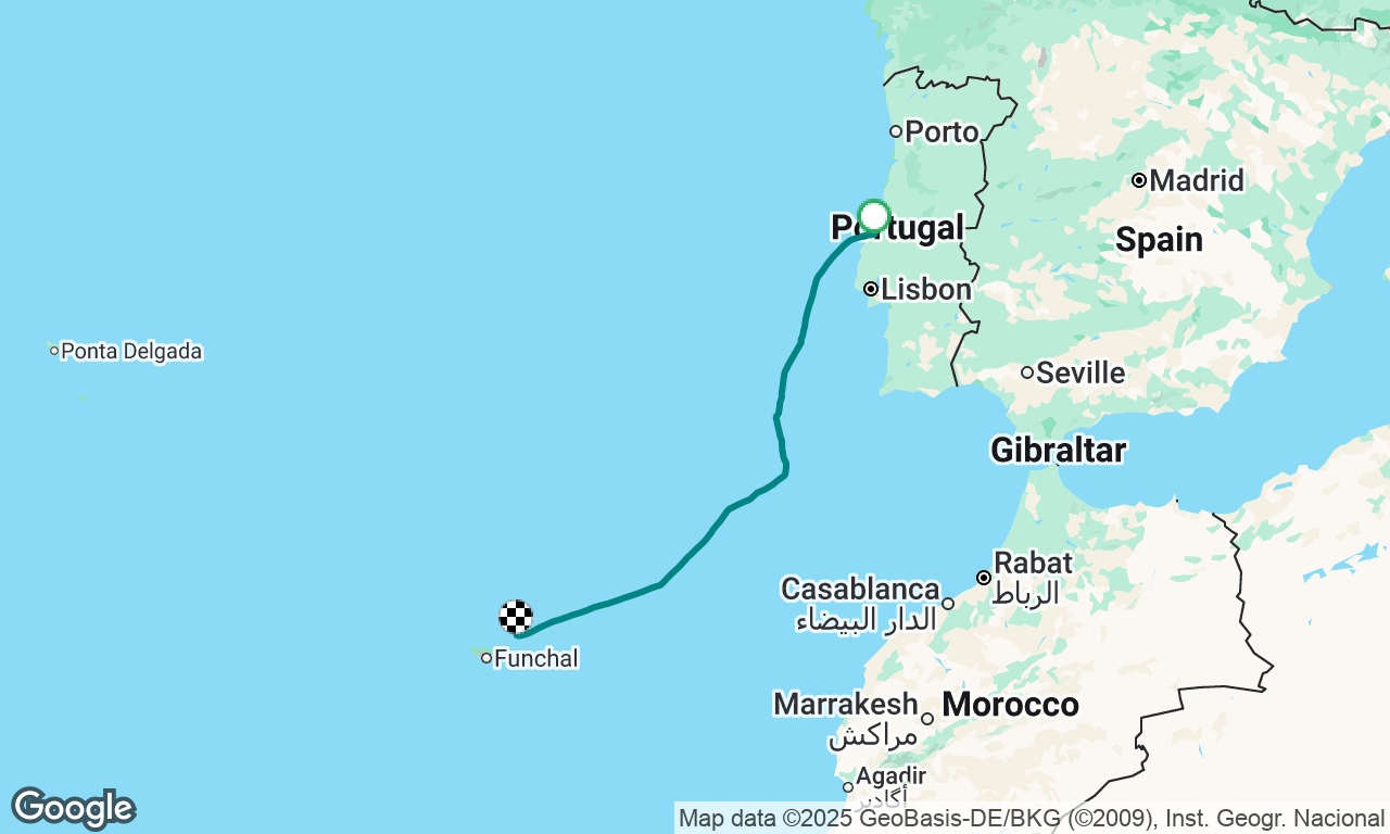 Nazare to Porto Santo