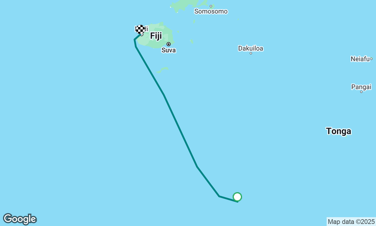 Minerva reef to Denarau, Fiji 

