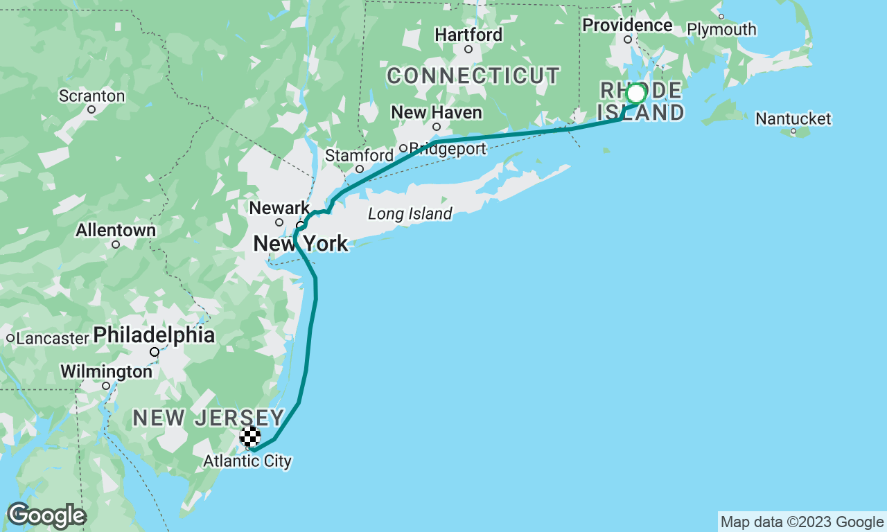 Newport to Atlantic City