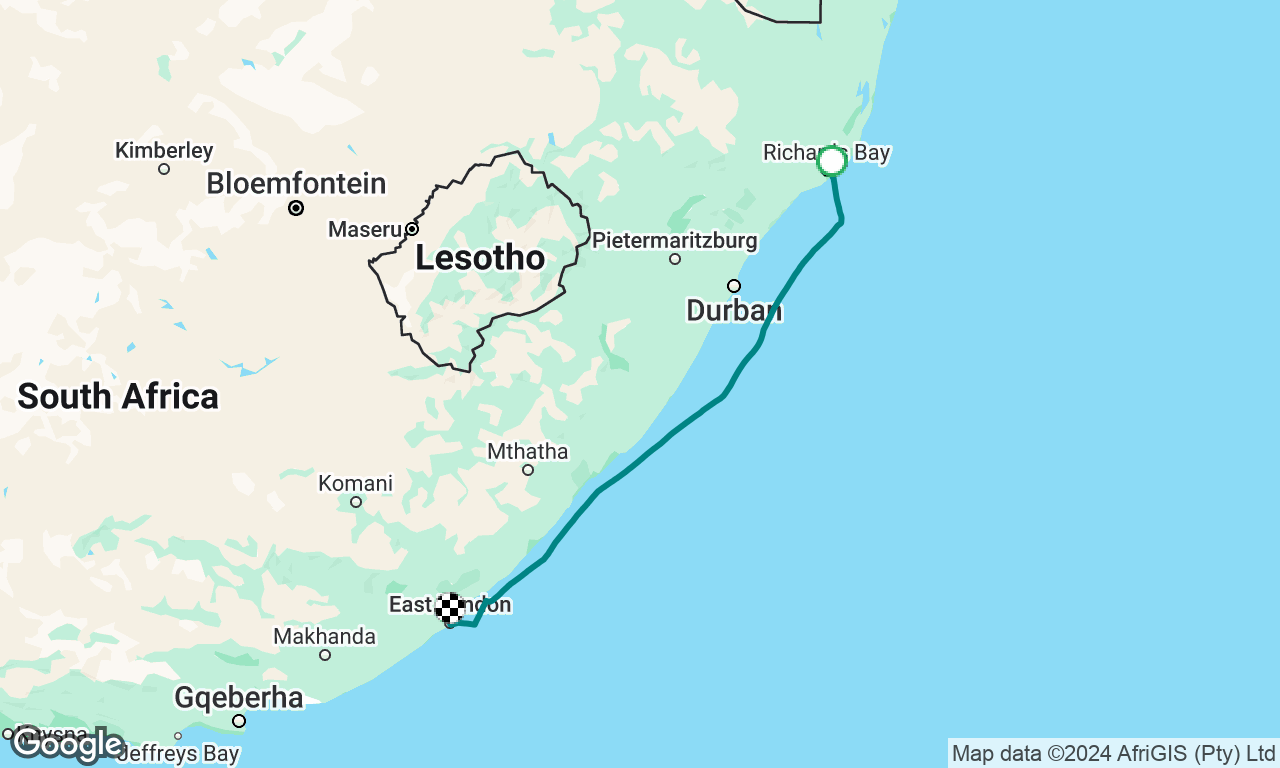 Richards Bay to East London