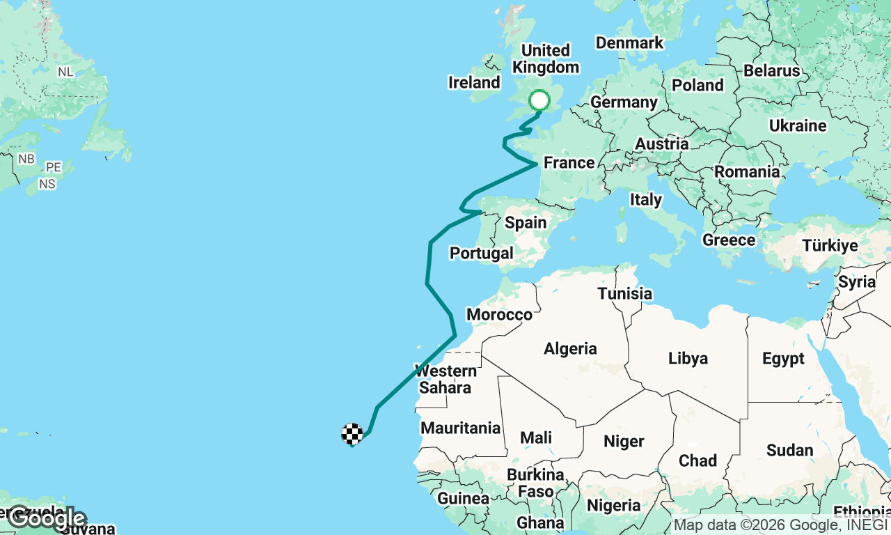 Port Hamble (UK) to Cape Verde Mindelo