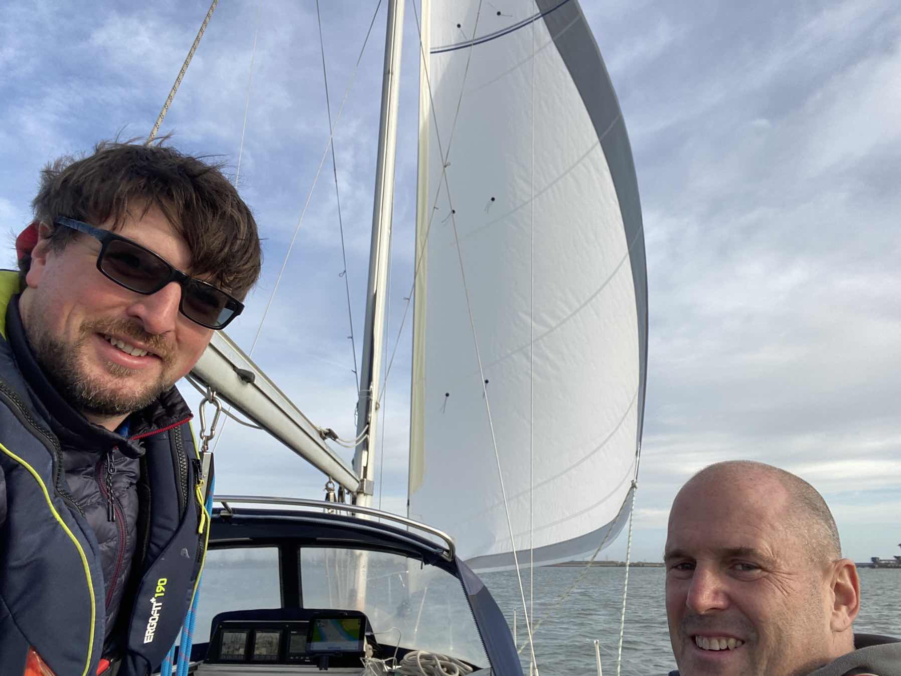 First test of Sea Holly’s shiny new Genoa! _24E853DB-AFE6-4523-BB2E-5806E64205ED