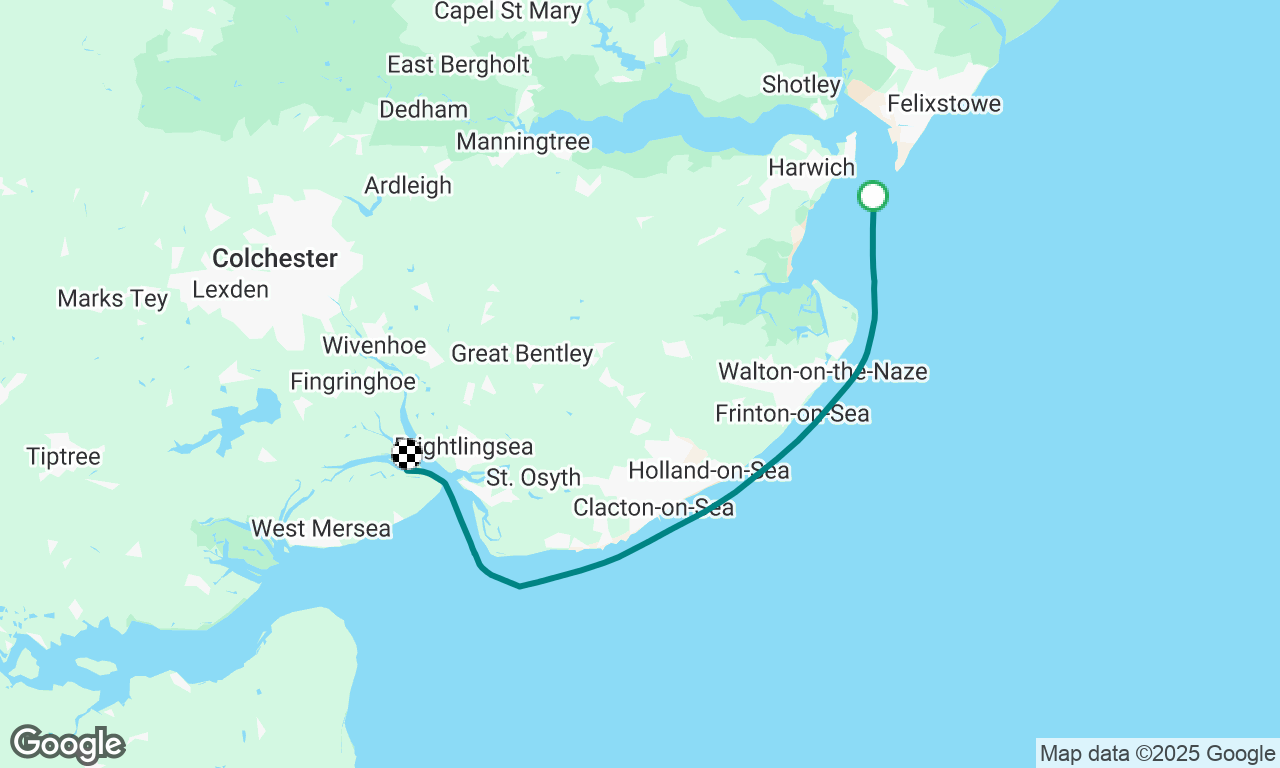 Harwich to Pyefleet 