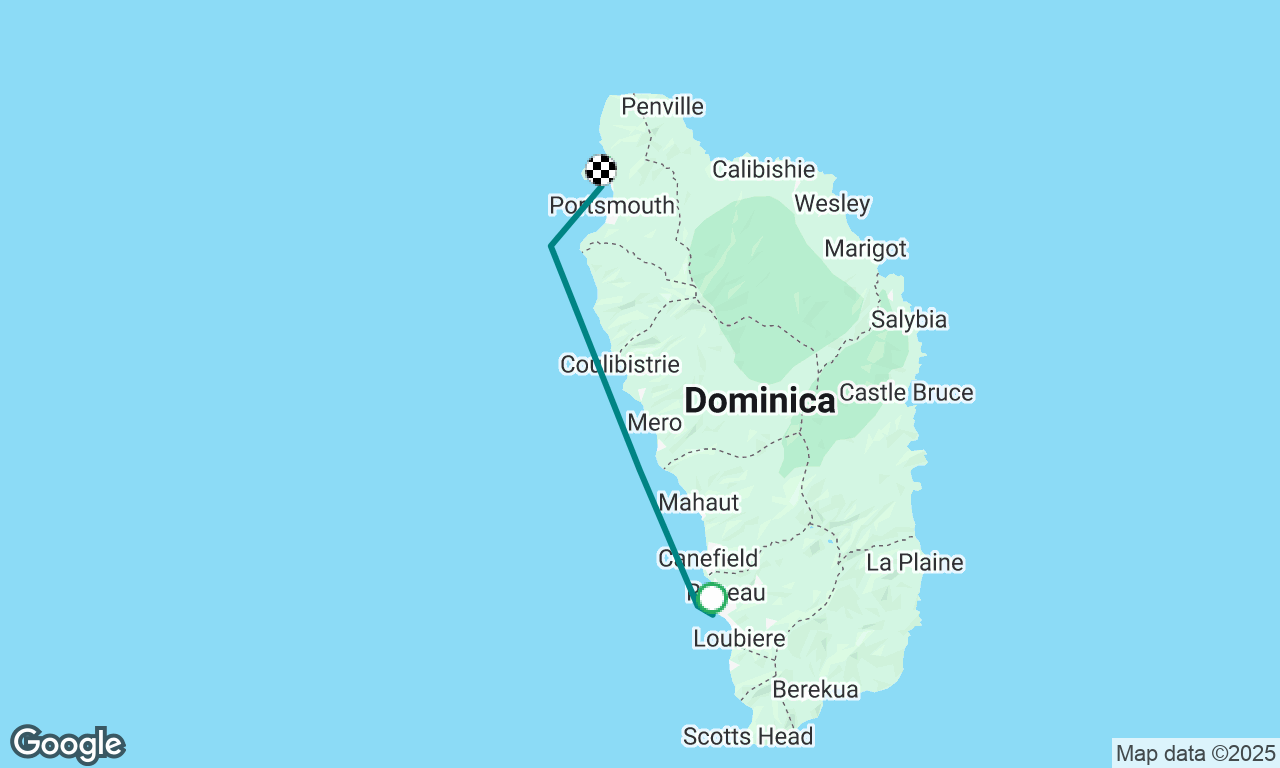 Saint Lucia to Sint Martin
Day 3 Roseau Dominica to Portsmouth Dominica