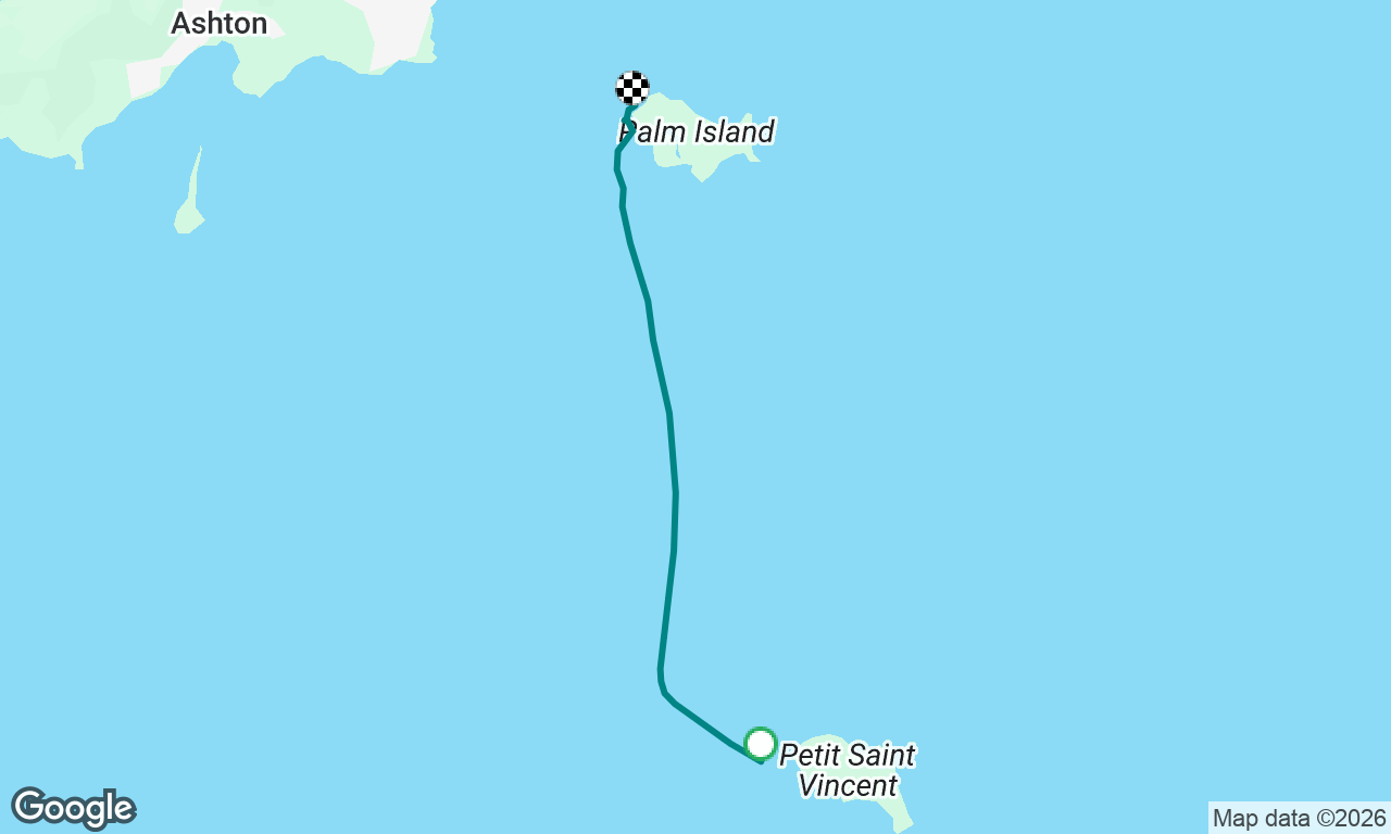 Petit St Vincent to Palm Island