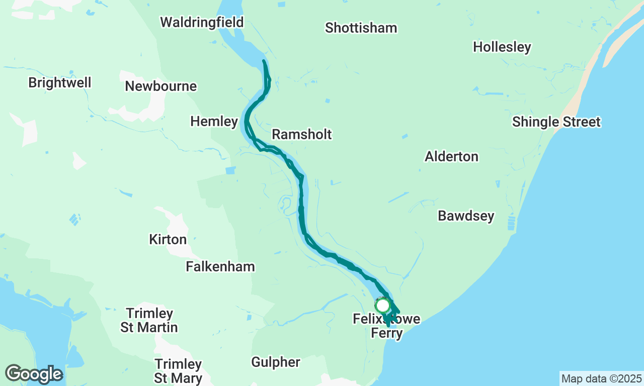 Practice day on River Deben