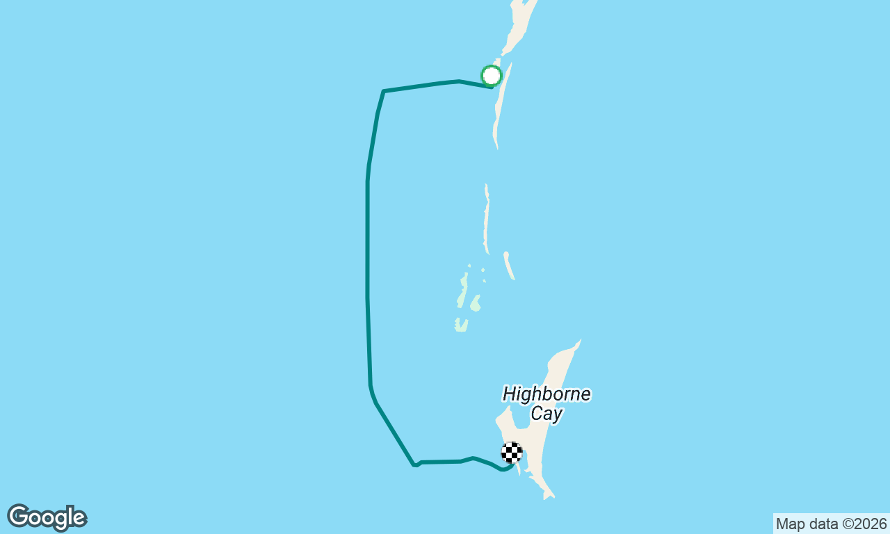 Sail from Ship Channel Cay to Highbourne