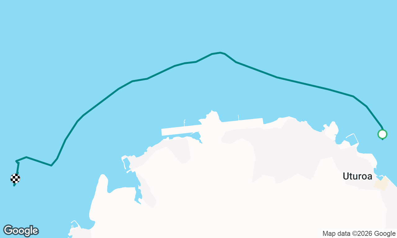 Uturoa to airport anchorage (wing foiling lessons)