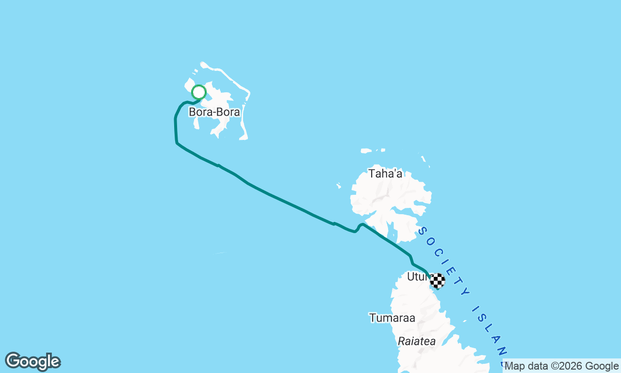 Bora Bora Yacht Club to Motu Taoru (Raiatea)