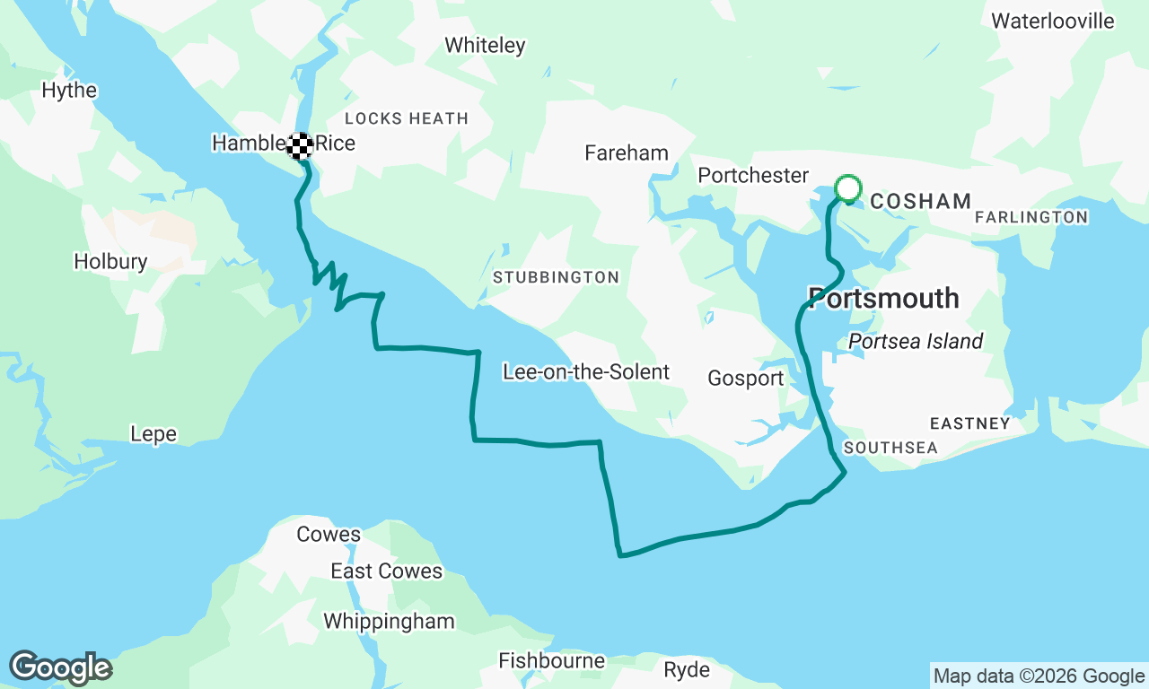 Port Solent marina to Hamble Point marina