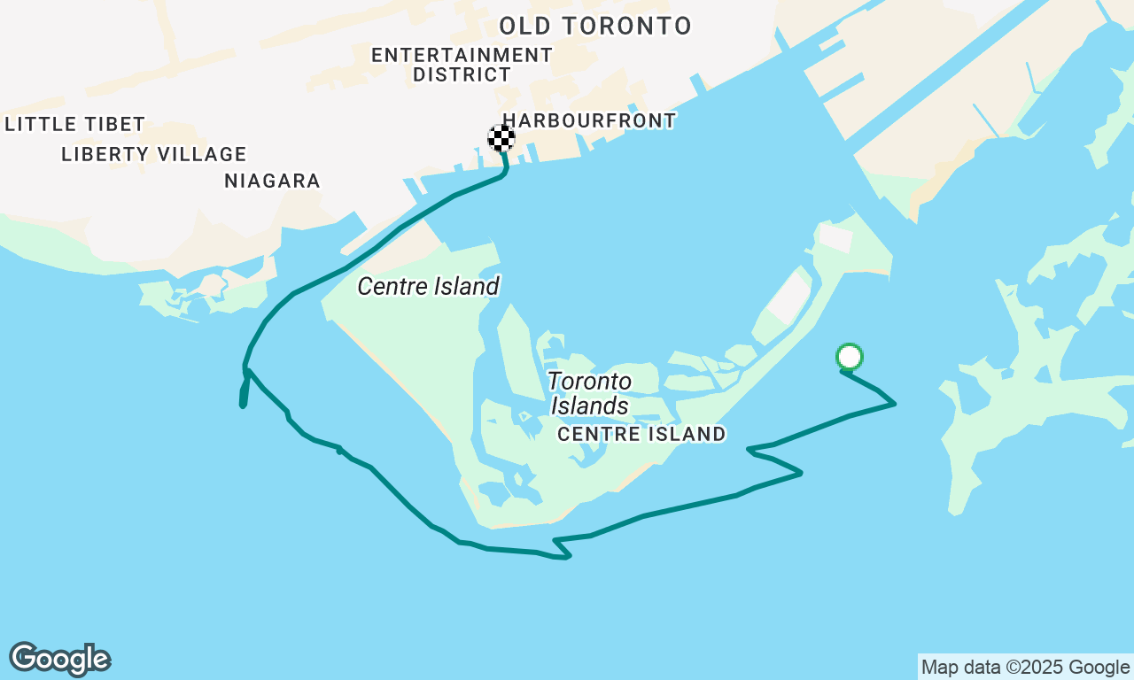 Sunday sail around the island