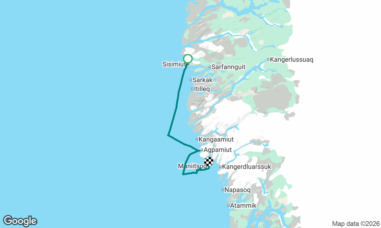 Sisimiut to Maniitsoq