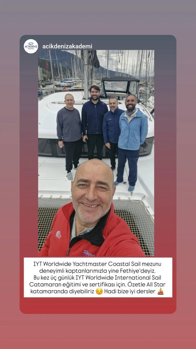 Voyage photo from Iyt Yachtmaster Sail Catamaran Training-1