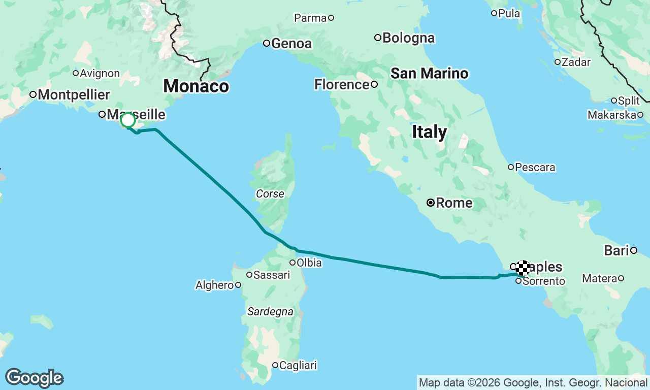 Voyage map