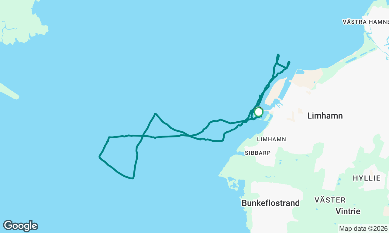 Oresund in 25 Knot winds