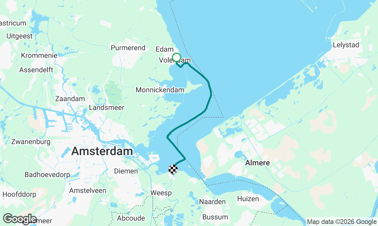 Volendam to Muiden