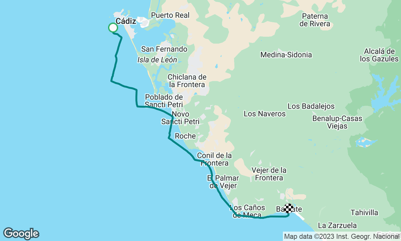 Rota to Barbate. 