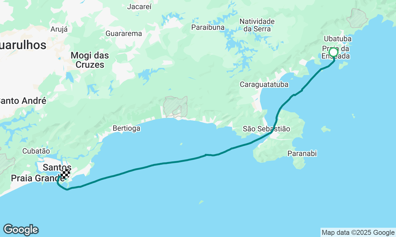 Ubatuba > Guarujá