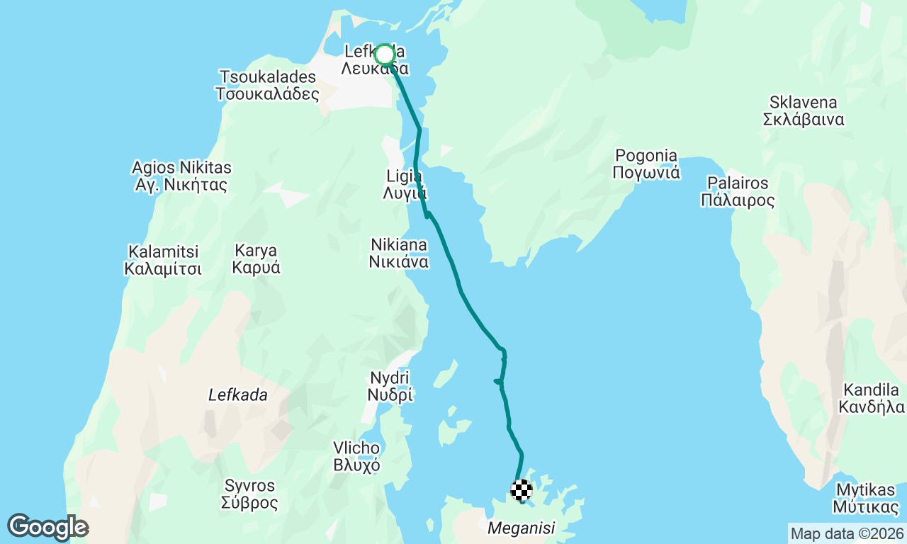Lefkas to Vathy