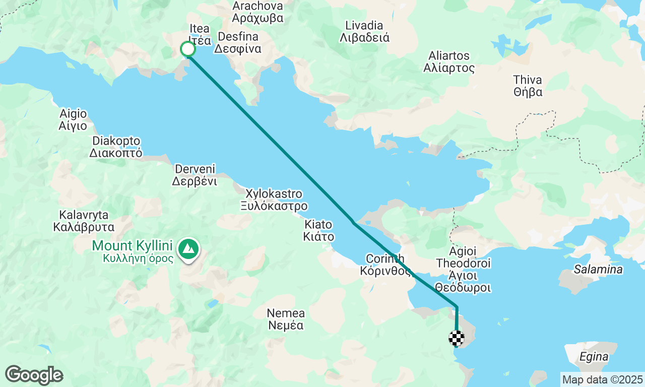 Galaxidi to Korfus