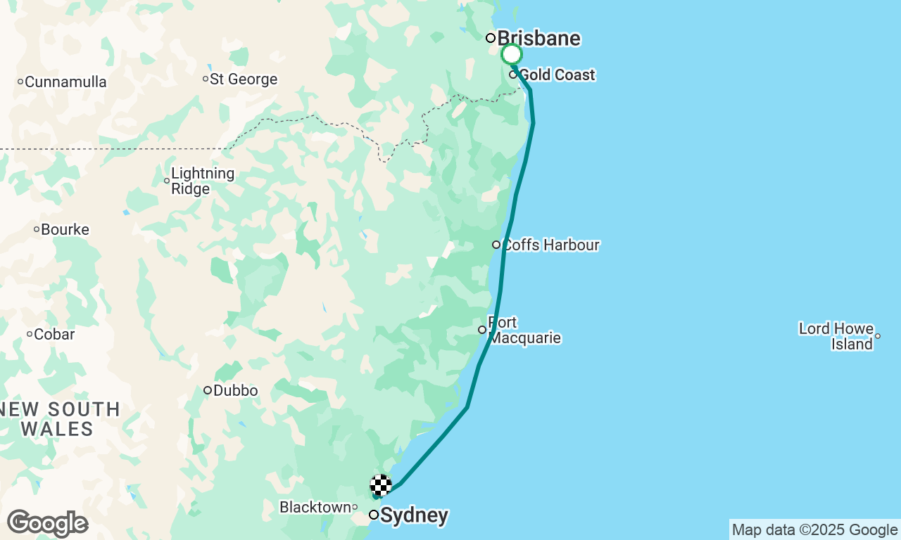 Gold Coast to Pittwater 