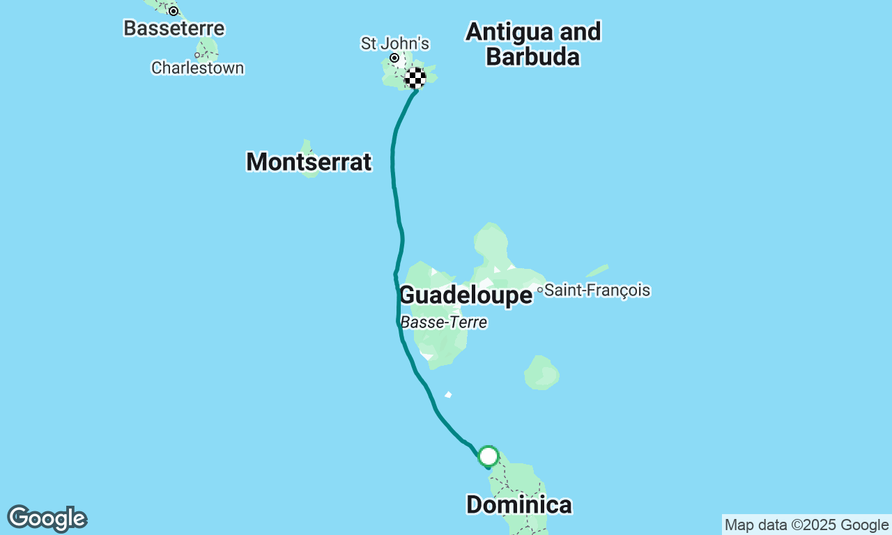 Dominica to Antigua delivery 